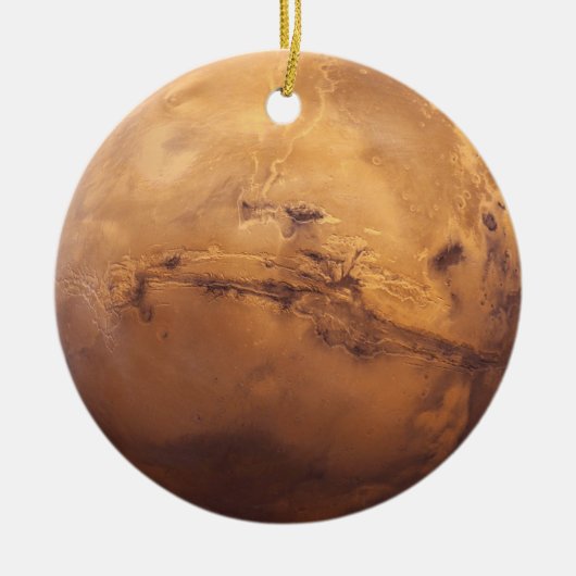 Red Planet Mars Keramisch Ornament (Voorkant)