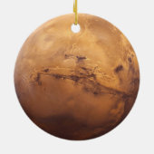 Red Planet Mars Keramisch Ornament (Achterkant)