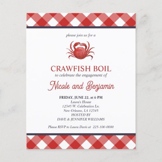 RED Play Crawfish Boil Seafood Engagement Party (Voorkant)