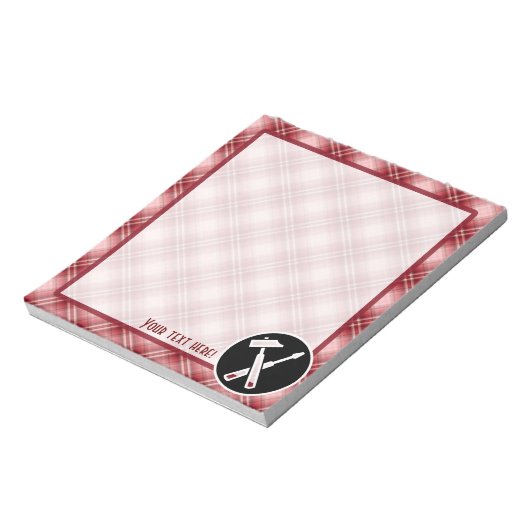 Red Plays Carpenter Tools Notitieblok (Linkerzijde)