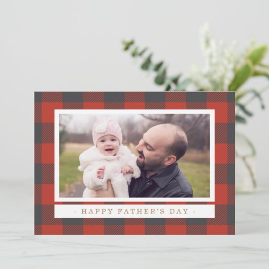 Red Plays Vaderdag Kaart (Staand voorkant)