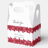 Red Plumeria Frangipani Wedding Bedankdoosjes (Geopend)