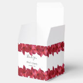 Red Plumeria Frangipani Wedding Bedankdoosjes (Geopend)