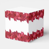 Red Plumeria Frangipani Wedding Bedankdoosjes (Achterkant)