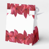 Red Plumeria Frangipani Wedding Bedankdoosjes (Achterkant)