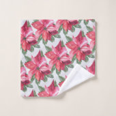 RED POINSETTIA BAD HANDDOEK (Wasdoekje)