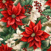 Red Poinsettia Blanket Classic Christmas Home Chic Fleece Deken