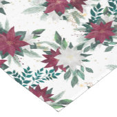 Red Poinsettia boeket patroon vakantie Korte Tafelloper (Hoek)