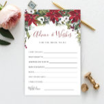 Red Poinsettia Christmas Bridal Advies & Wijzen<br><div class="desc">Personaliseer met de bruid om de naam van de bruid en de datum van de douche. Klik voor verdere aanpassingen op de link "Aanpassen". Als je hulp nodig hebt,  neem dan contact met me op.</div>