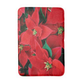 Red Poinsettia Holiday Badmat (Voorkant Verticaal)