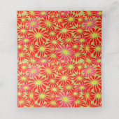 Red Poinsettia Holiday - Kaarten voor aangepaste p Plaatskaartje (Binnenkant ongevouwen)