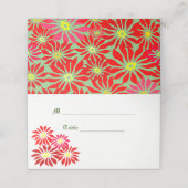 Red Poinsettia Holiday - Kaarten voor aangepaste p Plaatskaartje (Buitenkant ongevouwen)