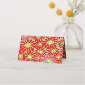 Red Poinsettia Holiday - Kaarten voor aangepaste p Plaatskaartje (Achterkant)