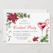 Red Poinsettia Holiday kerstcadeau Kaart (Voorkant)