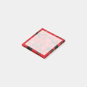 Red Poinsettia Holiday Post-it® Notes (Schuin)