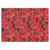 Red Poinsettia Holiday Tafelkleed (Voorkant (Horizontaal))