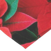Red Poinsettia Holiday Tafelkleed (Gekanteld)