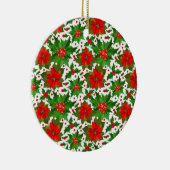 Red Poinsettia Keramisch Ornament (Rechts)