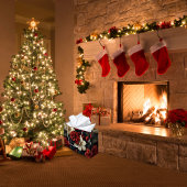 Red Poinsettia kerst Groot Cadeauzakje