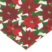 Red Poinsettia kerst Korte Tafelloper (Hoek)