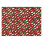 Red Poinsettia kerst Tafelkleed (Voorkant (Horizontaal))