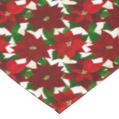 Red Poinsettia kerst Tafelkleed (Gekanteld)
