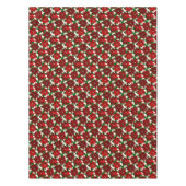 Red Poinsettia kerst Tafelkleed (Voorkant)