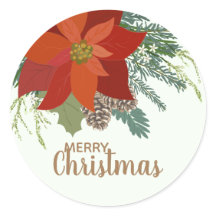 Red Poinsettia kerstbloemetjes