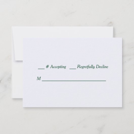 Red Poinsettia kerstbruiloft RSVP (Achterkant)