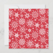 Red Poinsettia kerstfeestfeest Kaart (Achterkant)