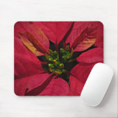 Red Poinsettia Muismat (Met muis)