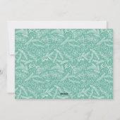 Red Poinsettia Pine Bough Fun Script OH What Fun Feestdagenkaart (Achterkant)