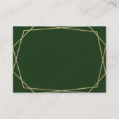 Red Poinsettia Pine Greenery Baby Diaper Raffle Informatiekaartje (Achterkant)