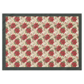 Red Poinsettia Tablecloth Classic Holiday Decor Tafelkleed (Voorkant (Horizontaal))