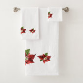 Red Poinsettias Bad Handdoek (Insitu)
