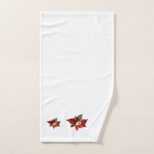 Red Poinsettias Bad Handdoek (Handdoek)