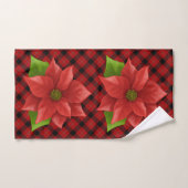 Red Poinsettias BathTowel Set Bad Handdoek (Handdoek)