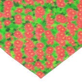 Red Poinsettias en Green Holly Tafelkleed (Gekanteld)