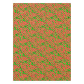 Red Poinsettias en Green Holly Tafelkleed (Voorkant)