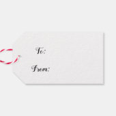 Red Poinsettias en Lady Slipper Orchid Vakantie Cadeaulabel (Achterkant Horizontaal)