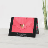 Red Poinsettias Feestdagen Kaart (Achterkant)