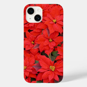 Red Poinsettias I Kerstfeestdag Floral Foto Case-Mate iPhone Case
