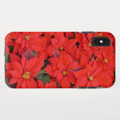Red Poinsettias I Kerstfeestdag Floral Foto Case-Mate iPhone Case (Achterkant (horizontaal))