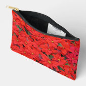 Red Poinsettias I Kerstfeestdag Floral Foto Etui (Open)