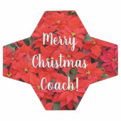 Red Poinsettias I Kerstfeestdag Floral Foto Voetbal (Enkel)