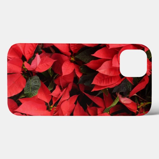 Red Poinsettias II Kerstfeestdag Floral Case-Mate iPhone Case (Achterkant (horizontaal))
