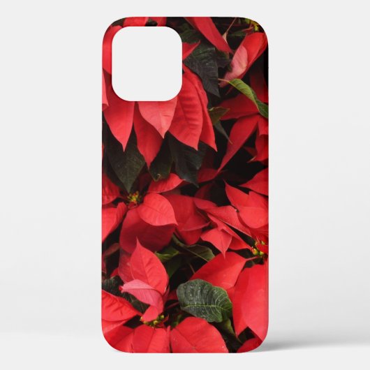 Red Poinsettias II Kerstfeestdag Floral Case-Mate iPhone Case (Achterkant)