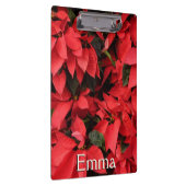 Red Poinsettias II Kerstfeestdag Floral Klembord (Rechts)