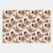 Red Poinsettias Inpakpapier Vel (Voorkant 2)