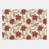 Red Poinsettias Inpakpapier Vel (Voorkant)